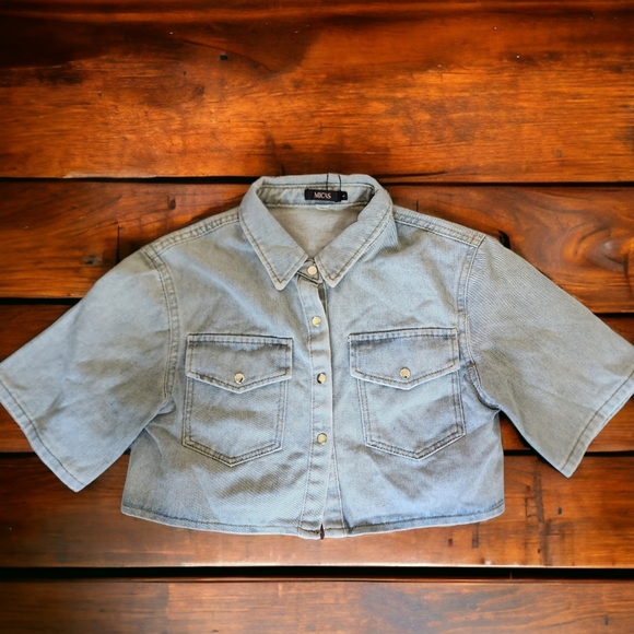 Micas Tops - Denim Light Blue Jacket
